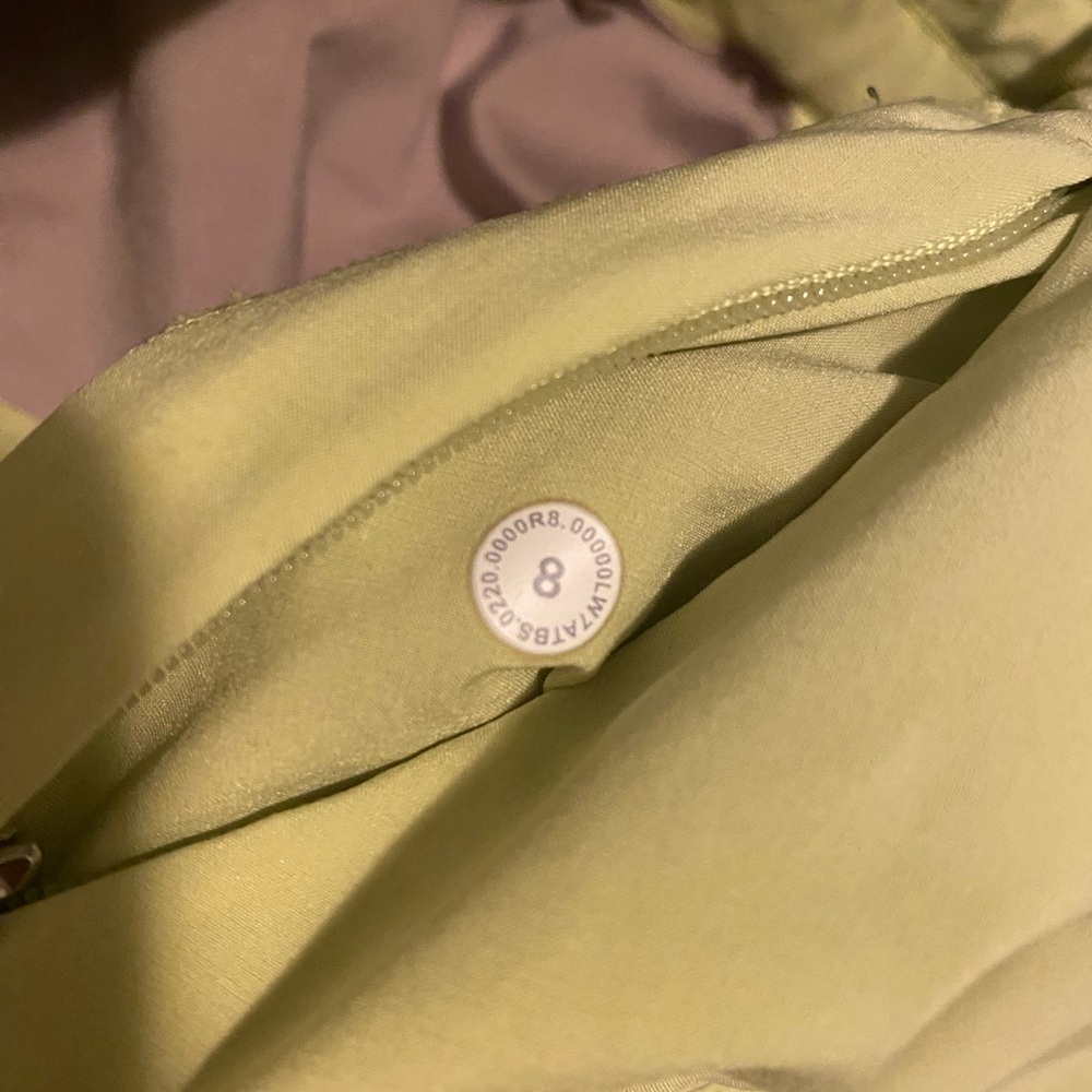 lululemon athletica Green/yellow Athletic Shorts fits size small (size 8) - Picture 3 of 5